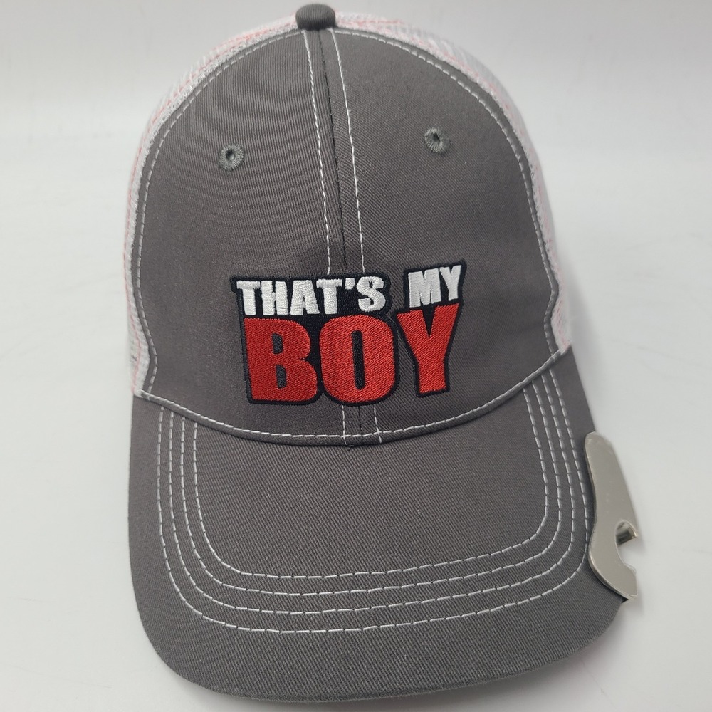 That's My Boy Movie Promo Hat Snapback Mesh Bottle Opener 2012 Comedy Drama Gray